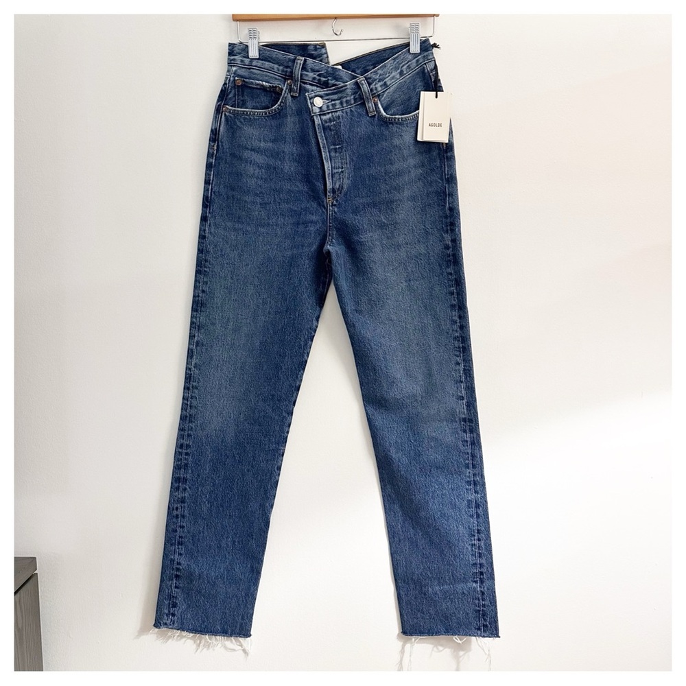 NWT AGolde Criss‎ Cross Straight Range size 27 - Picture 3 of 7
